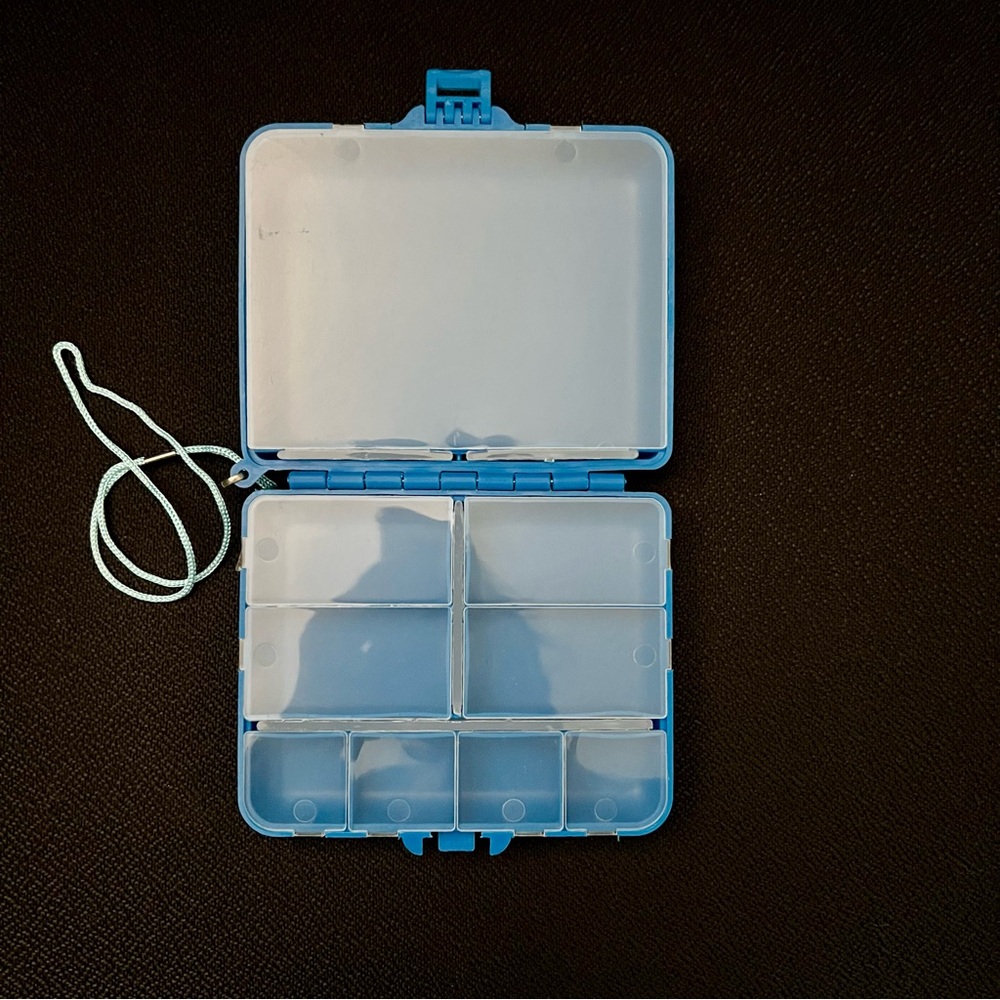 Blue and Clear Travel / Storage Box